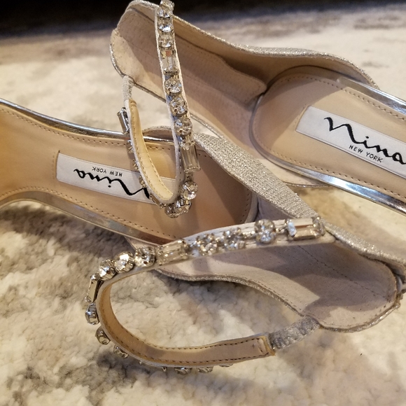 Nina Silver Ankle Strap - Picture 6 of 9
